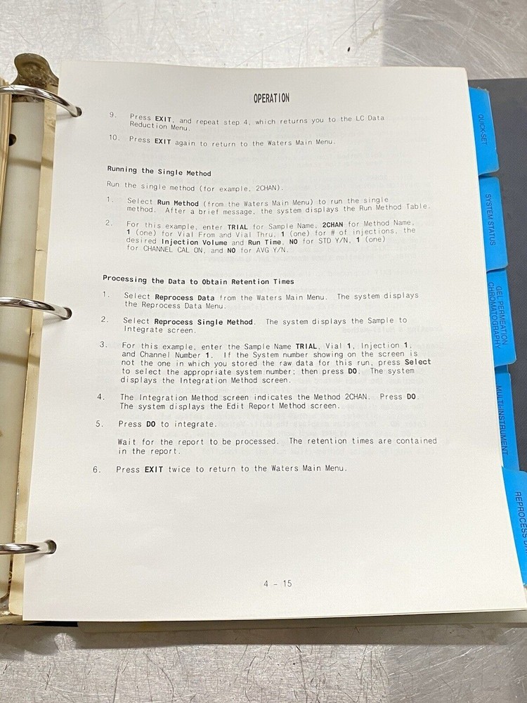 Waters WISP 840 Data & Chromatography Control Station - Users Guide / Manual