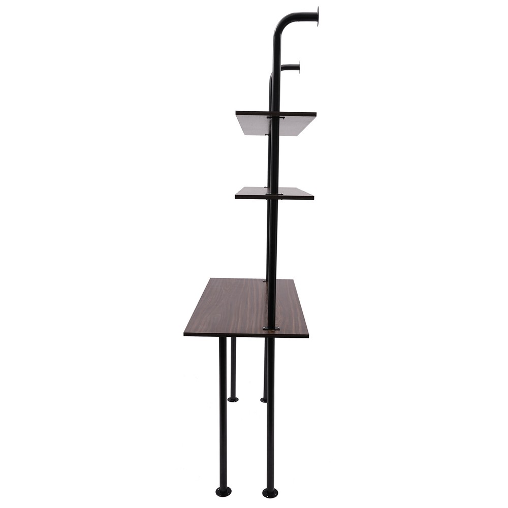 3 Tiers Wall Mount Computer Writing Table Wall Mounted Desk Wall Organizer