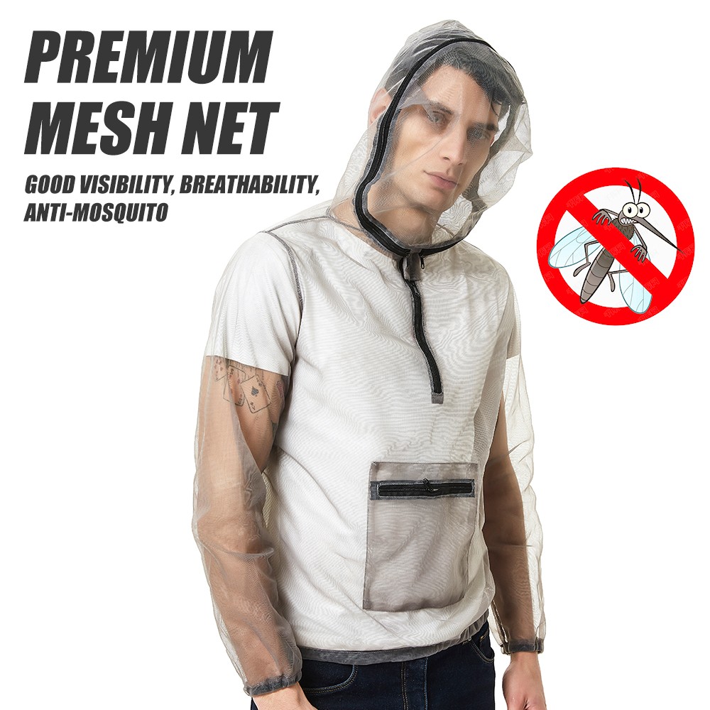 Mesh Hooded Bug -mosquito See Through E8G2