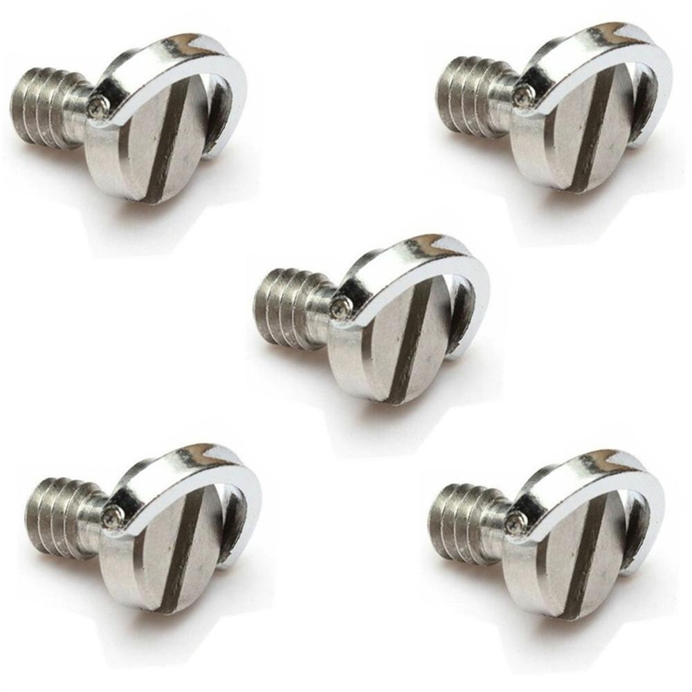 5pcs Stainless D-Ring Adapter Tripod Monopod Quick Release Plate Camera Screw E