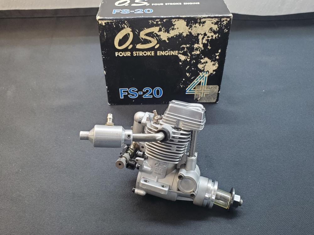 OS FS 20 FOUR STROKE, RC AIRPLANE ENGINE . LIGHTLY USED