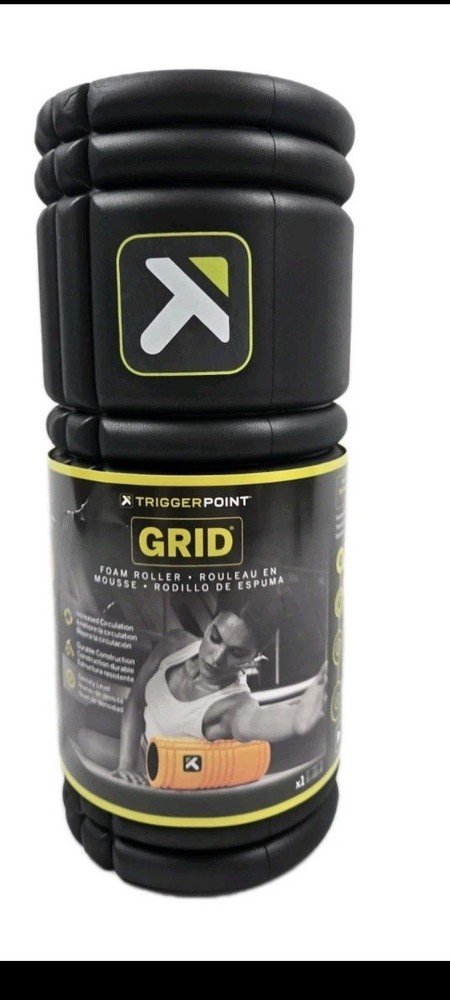 Trigger Point Performance Therapy GRID Black Foam Massage Roller 13 Inches