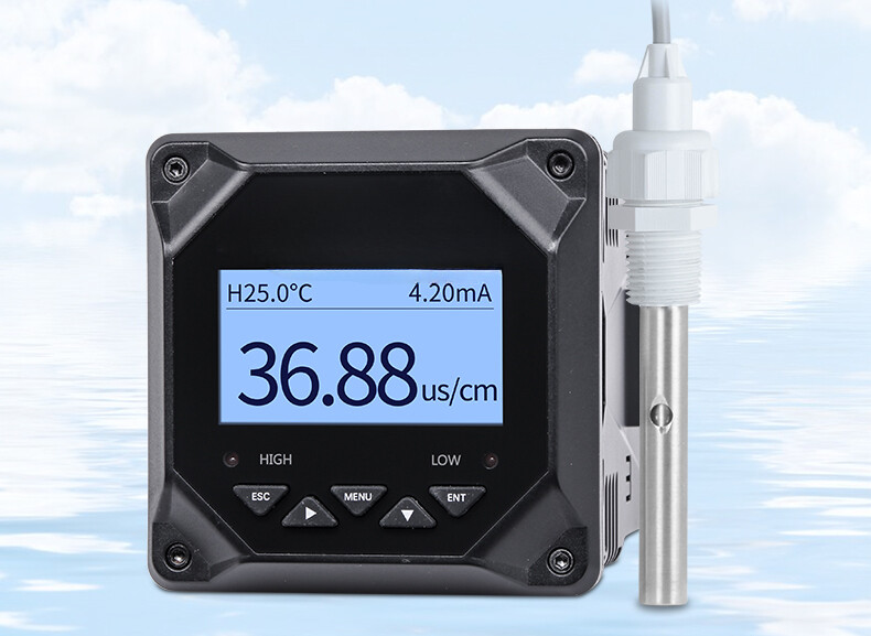 Hot Sale Relay Output Ph Ec Conductivity Ec Meter Controller with Sensor