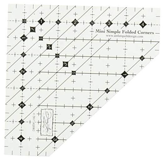Antler Quilt Design Mini Simple Folded Corners Ruler