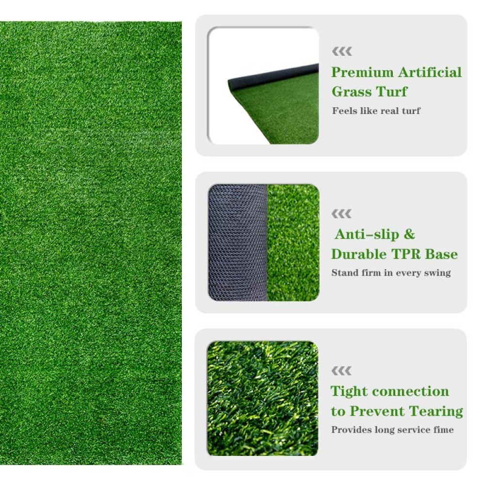 Golf Hitting Mats - 3.8'x5' Artificial Turf Training Mat for Swing Practice