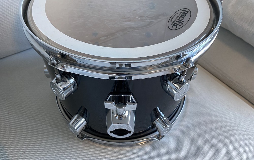 Pacific PDP 12" Mounted Tom Black Drum Workshop Clean Local Pickup
