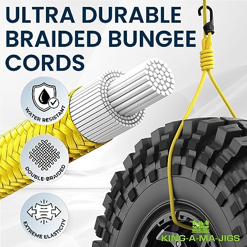 (30 Pack) Durable, Long Lasting - Assorted Bungee Cords with Hooks Heavy Duty