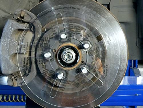 Five Stud Wheel Bolt Pattern Measuring Tool - an Easy Read Clear Plastic 5 Stud