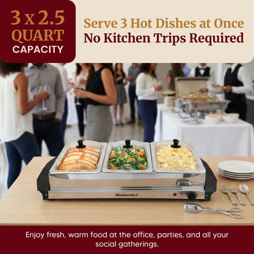 EWM-6171 Buffet Server with Temperature Control