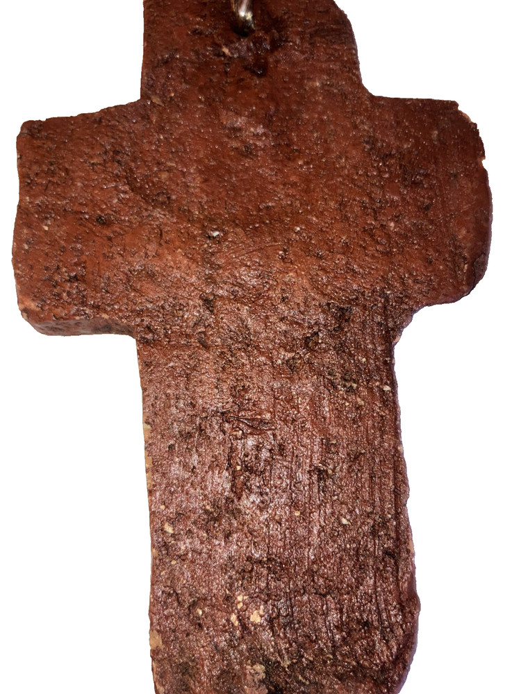 Rustic Textured Cross Handmade 5 ½”