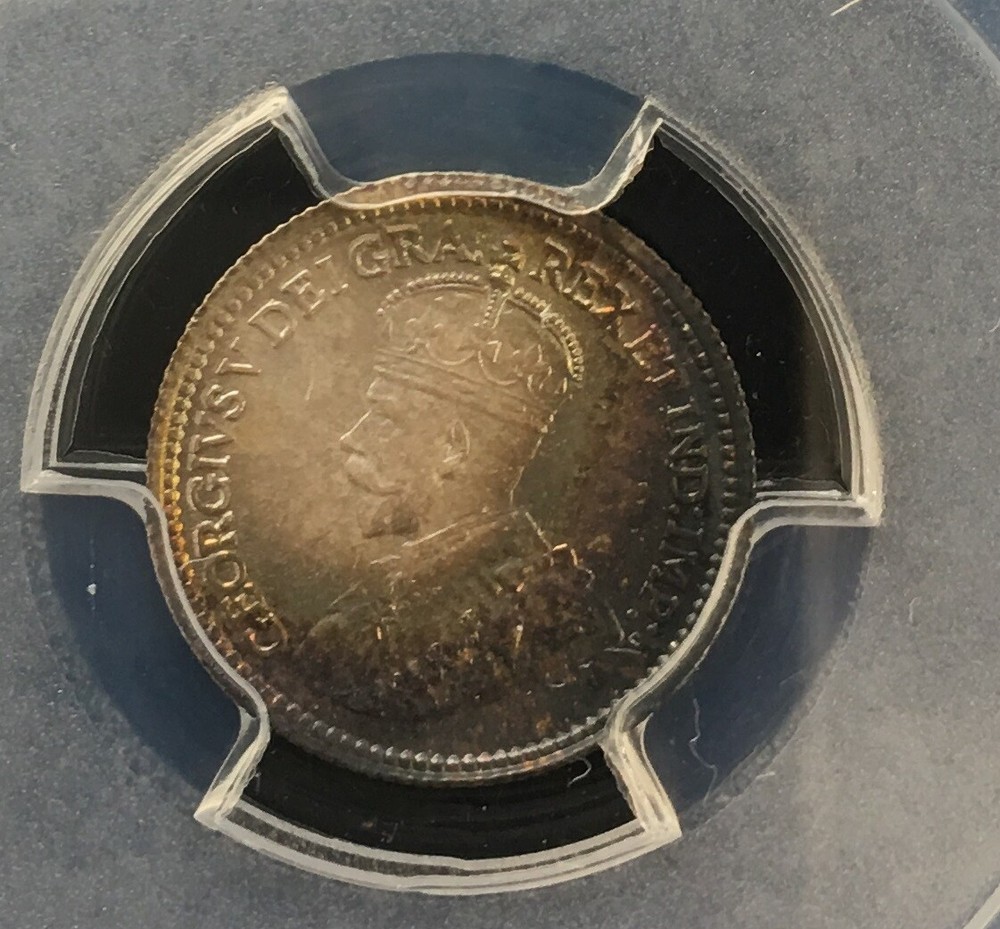 1912 PCGS Graded Newfoundland ¢5 Five Cent, **MS-66** #4107