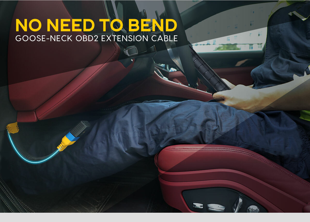 16pin OBD2 Extension Cable Male to Female OBD II Cable Diagnostic Cable Extender