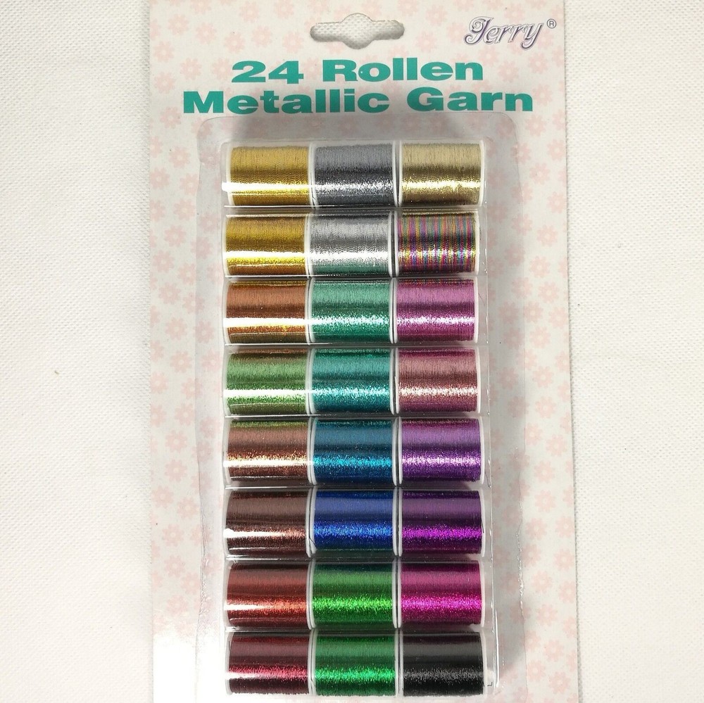 Metallic Thread 24 Rolls