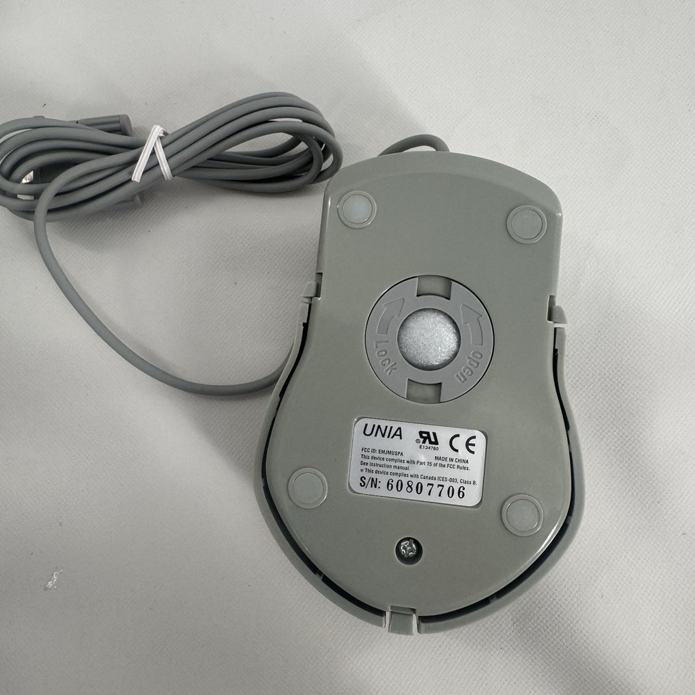 Vintage 1995 UNIA Vector MBWS Unity Mouse Microsoft Windows PC Accessory