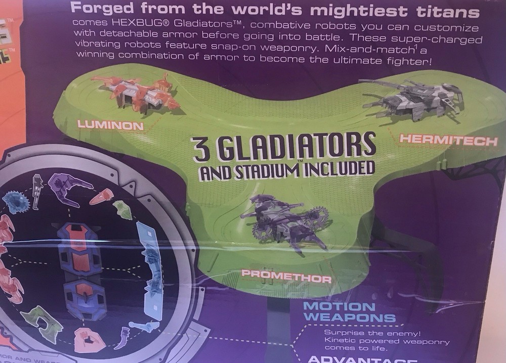 HEXBUG Gladiators Battling Robots Stadium Plus-3- Gladiators BATTLE STRATEGY KIT