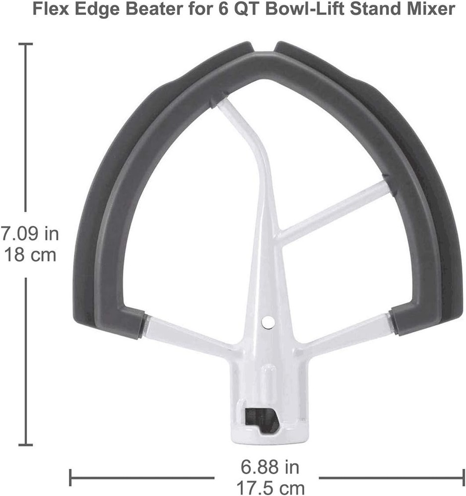 Flex Edge Beater for Kitchen Aid Mixer 6 Quart 6