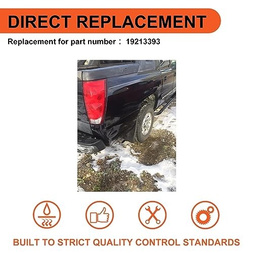 Mud Flaps Splash Guards Compatible with 2001-2014 Chevy Chevrolet