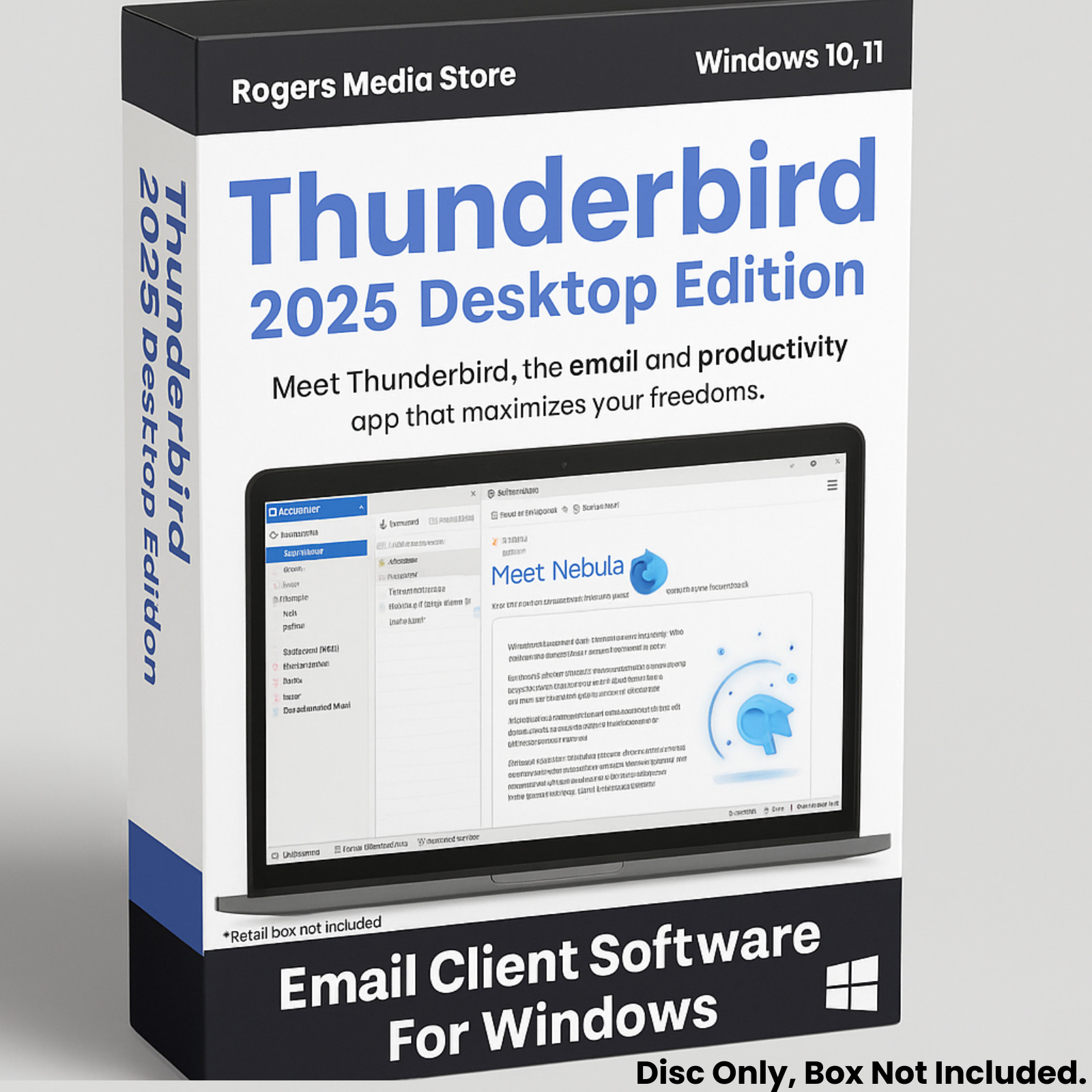 Thunderbird Secure Email Client, Chat, News, RSS, Software for Windows CD-ROM