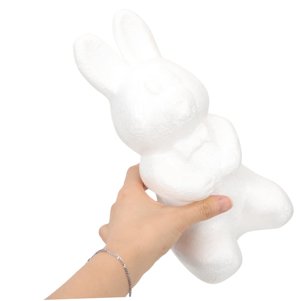 2pcs Bubble Bunny Foam Bunny Model Shape Decorative Model Easter Foam Rabbit ...