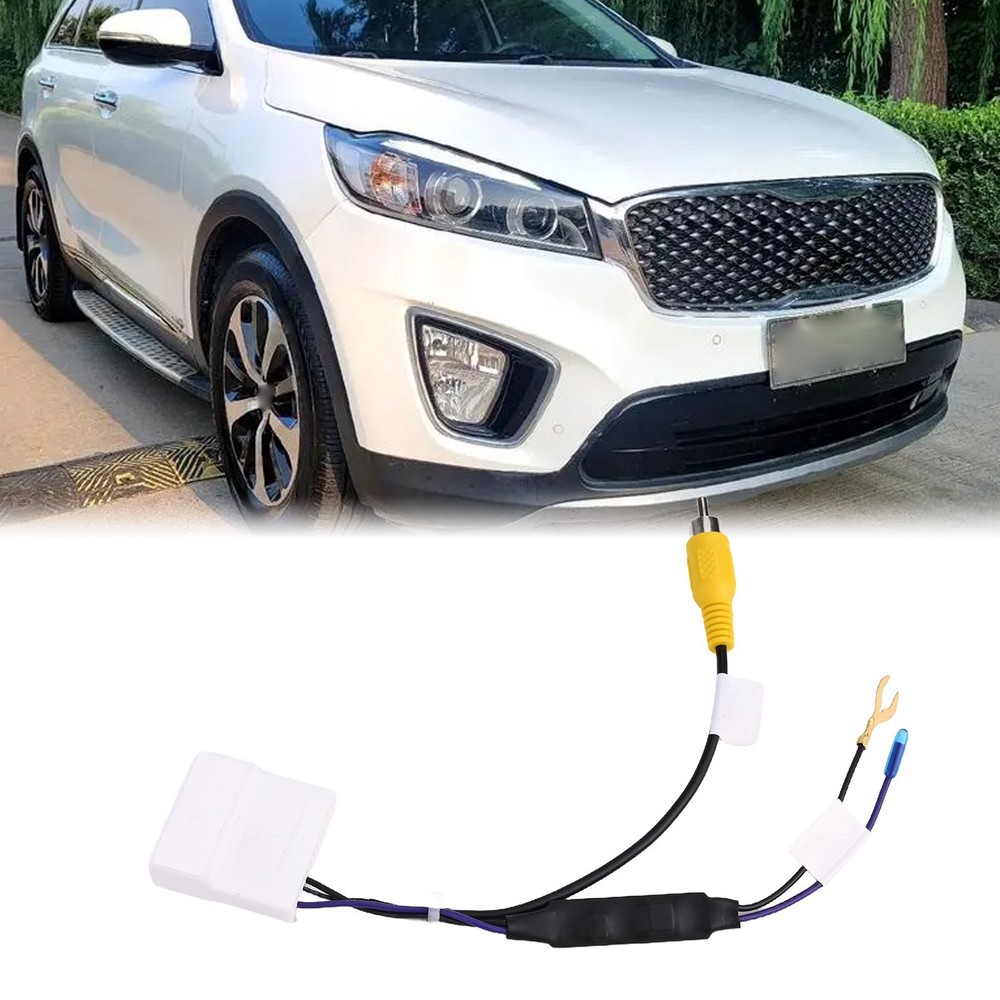 Compact Car Reverse View Adapter Cable for KIA Easy Installation 12V Input