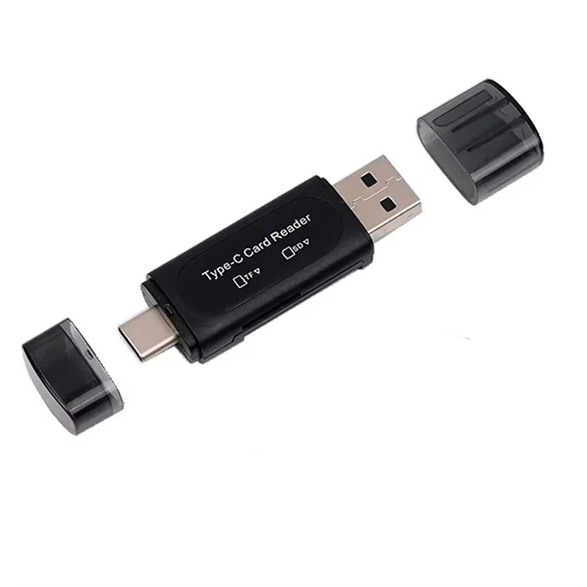 Mini SD TF Card 4-in-1 Multifunction USB Type-C Card Reader Compatible USB 2.0