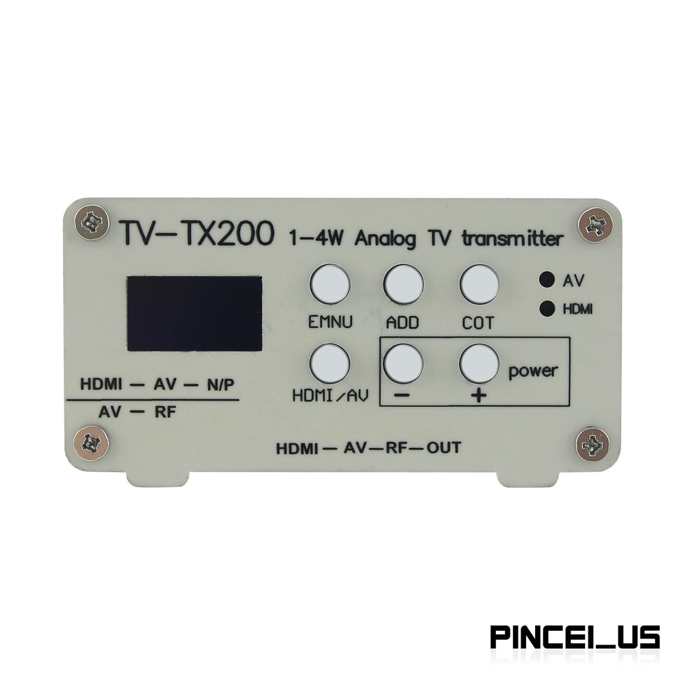 TV-TX200 VHF/UHF Analog TV Transmitter HD/AV Input Analog Signal Transmitter