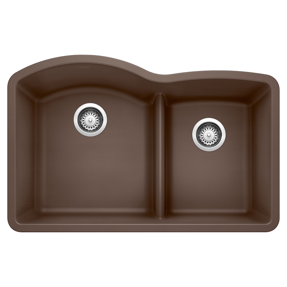 Blanco 441597 Diamond .75 Low Divide Undermount: Cafe Brown