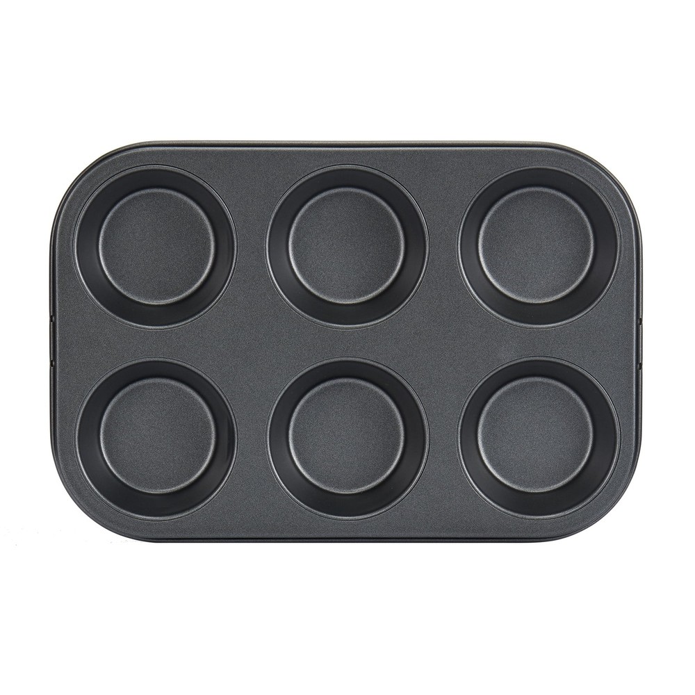 6 Piece Non-Stick Bakeware Sets, Easy for Release and Clean up, Gray
