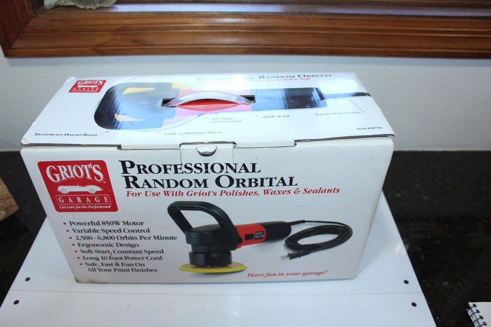 Professional Random Orbital Buffer Polisher 850W Motor Variable Speed