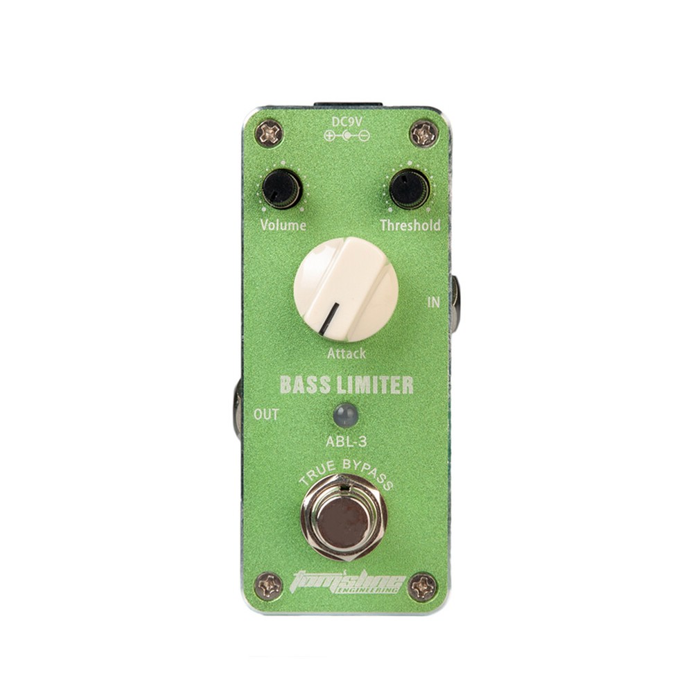 Aroma ABL-3 Guitar Compressor Effect Pedal Threshold attack Knob Footswitch