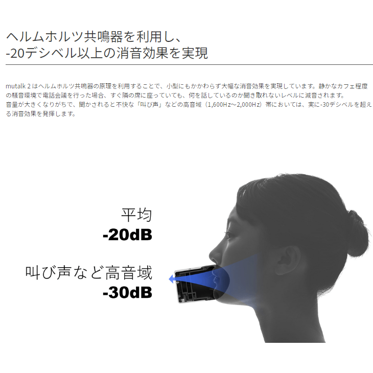 Shiftall Mutalk 2 Voice Suppression Microphone Wireless Soundproof New Model PSL