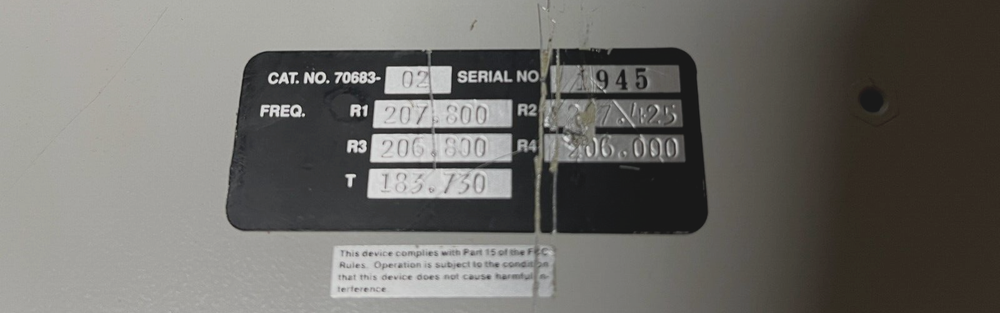 RTS 2105 Base Station Repeater,