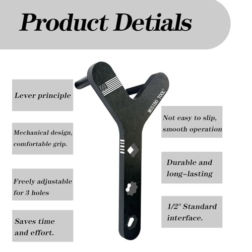 Lower Control Arm Prying Tool, Control Arm Bushing Tool for Front-Wheel 1/2"-A