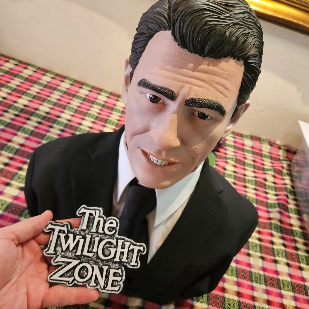 Twighlight zone Rod Serling bust horror sci fi