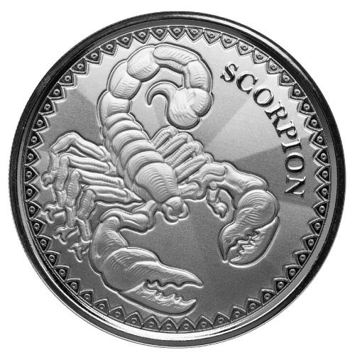 2022 Silver 1 oz Chad Scorpion Prooflike Coin