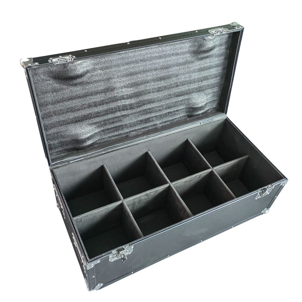 US Shipping LED Par Light Flight Case with Wheels Empty Par Light Flycase 8in1