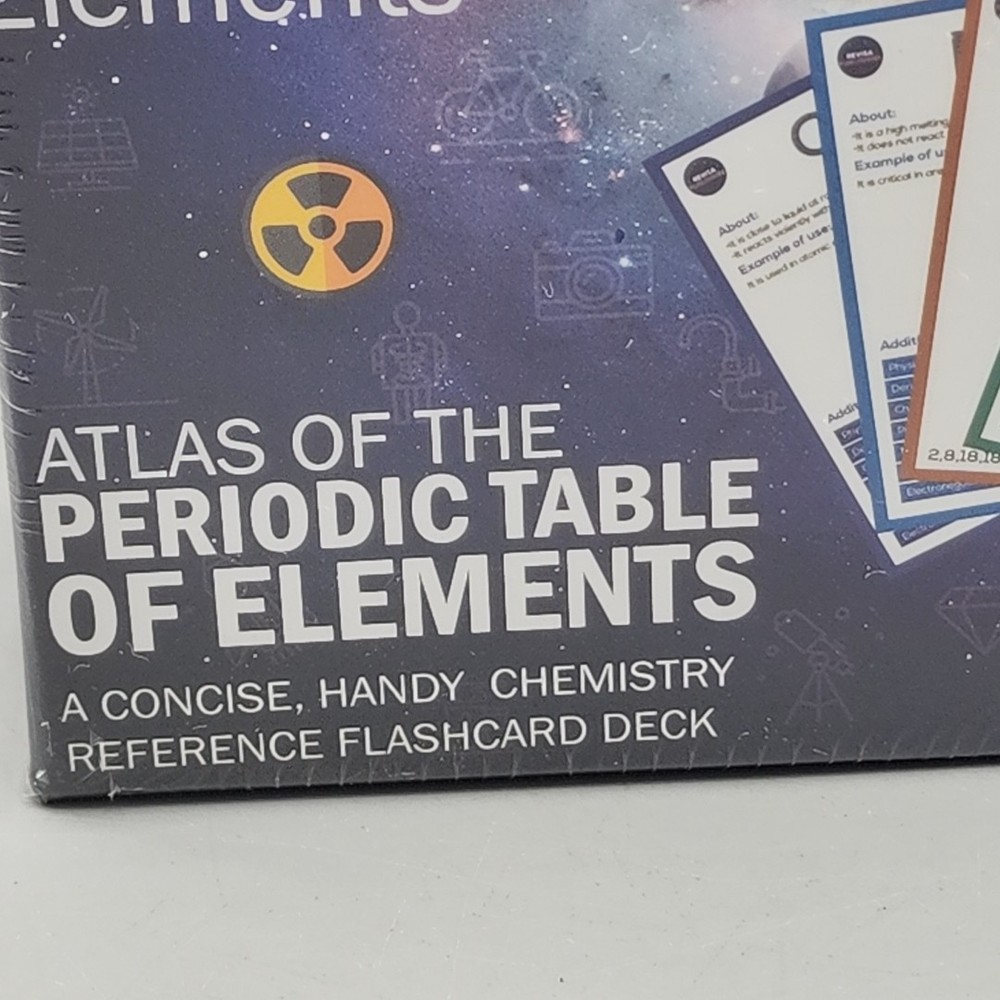 Periodic Table of Elements Laminated Flashcard Science Kit 118 Elements Sealed