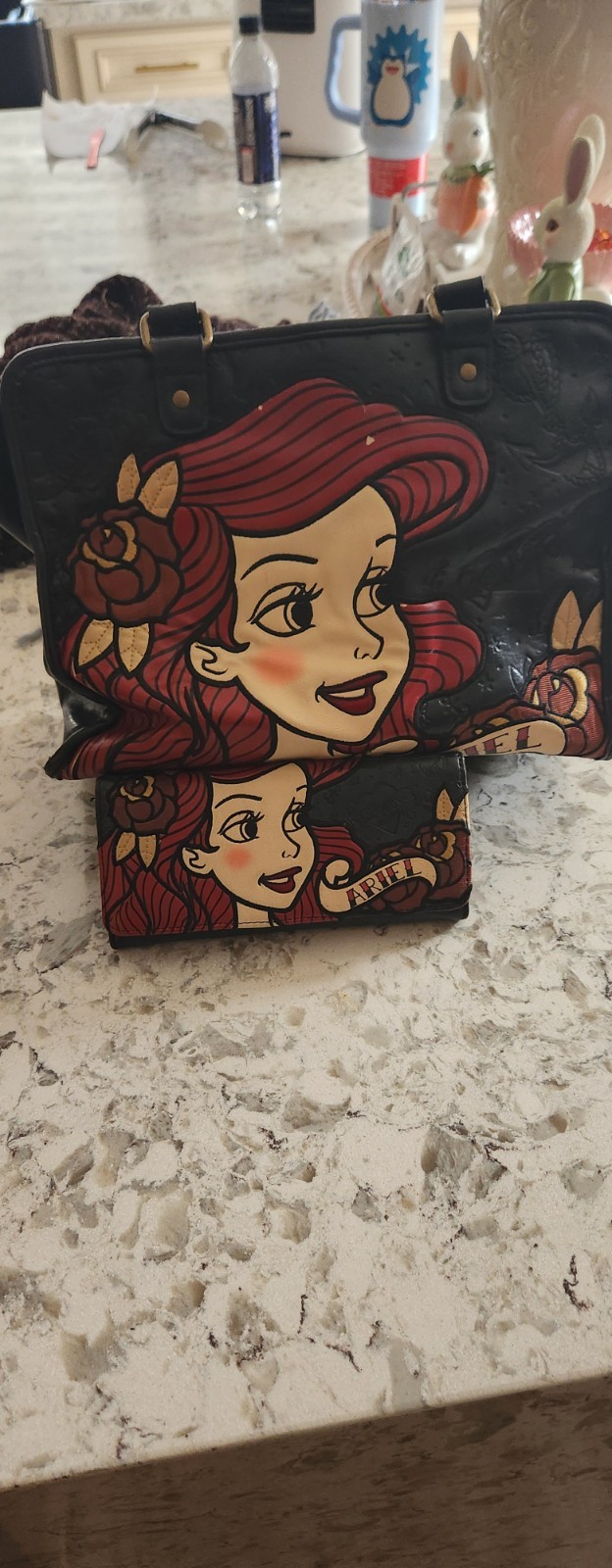 Disney Loungefly purse Ariel Little Mermaid  Wallet Included Vintage Pre-owned