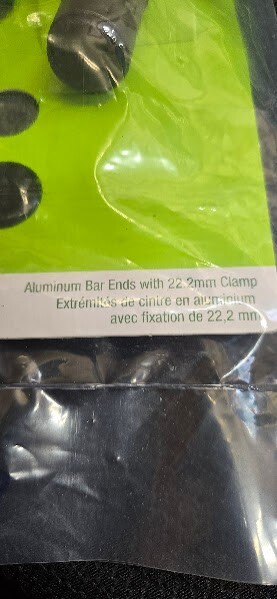 MSW Stub Bar Ends - Black