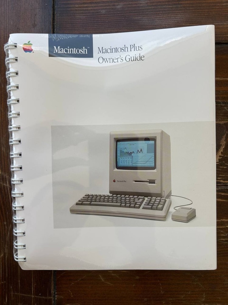 Apple Macintosh Plus Owner's Guide User Manual 030-1242-A. Sealed. #2