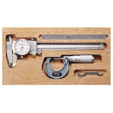 Mitutoyo 64Pka068b Precision Measuring Tool Kit, 3 Pc