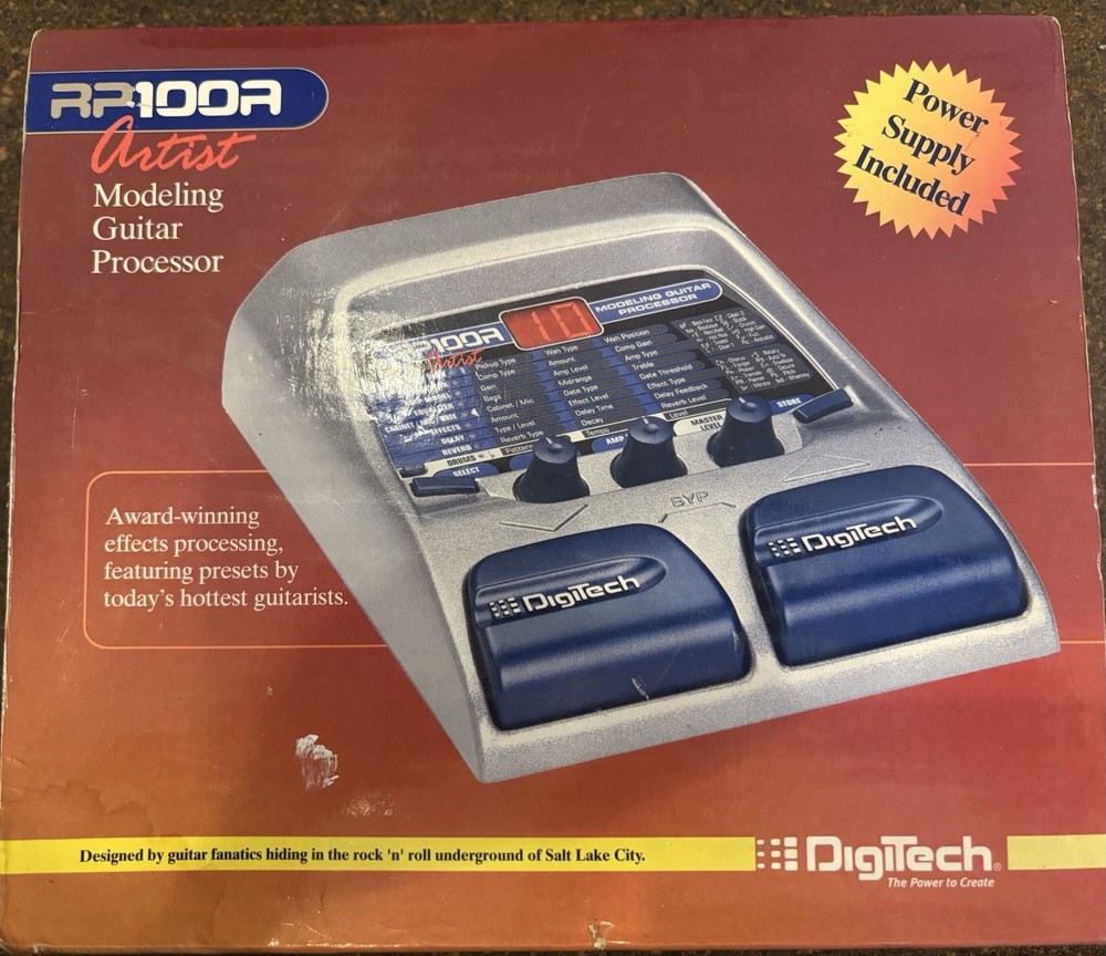 Digitech RP100 modeling guitar foot pedal processor Requires Batteries (6AA)