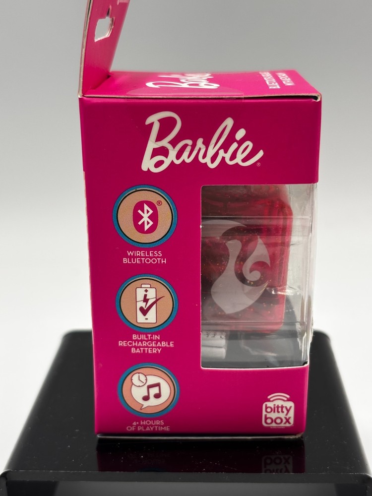BARBIE Bitty Box Mini Bluetooth Speaker With Keychain NEW