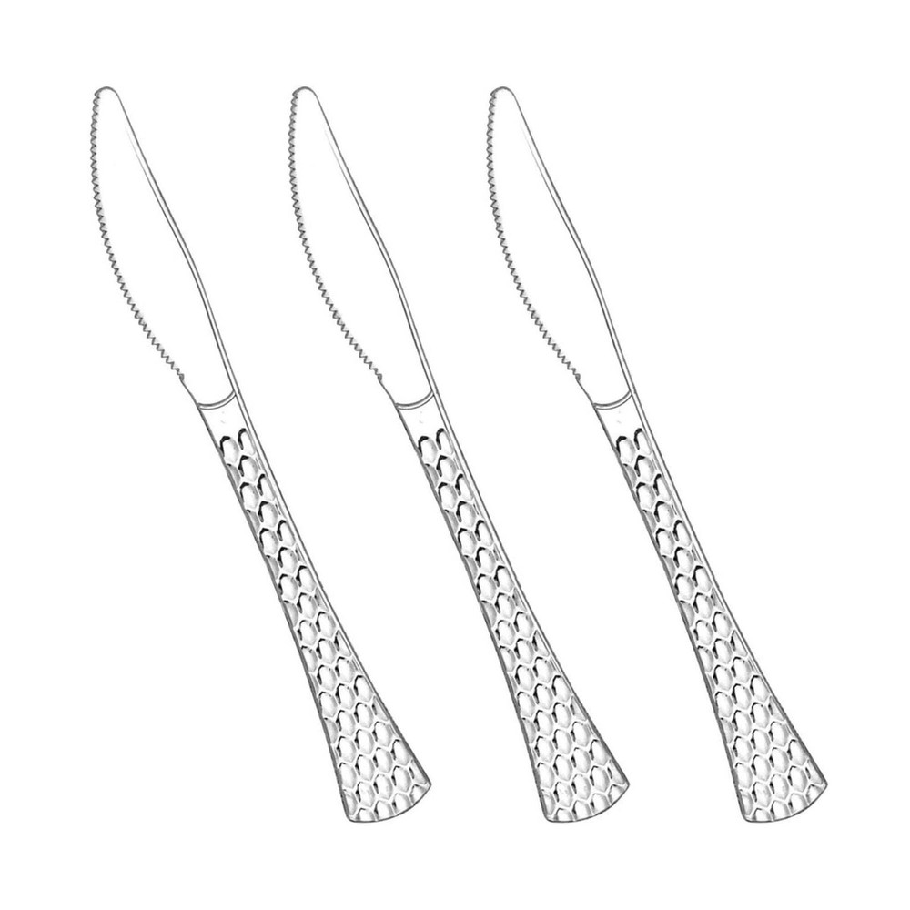 Glamour Collection Clear Knives 50 Pack
