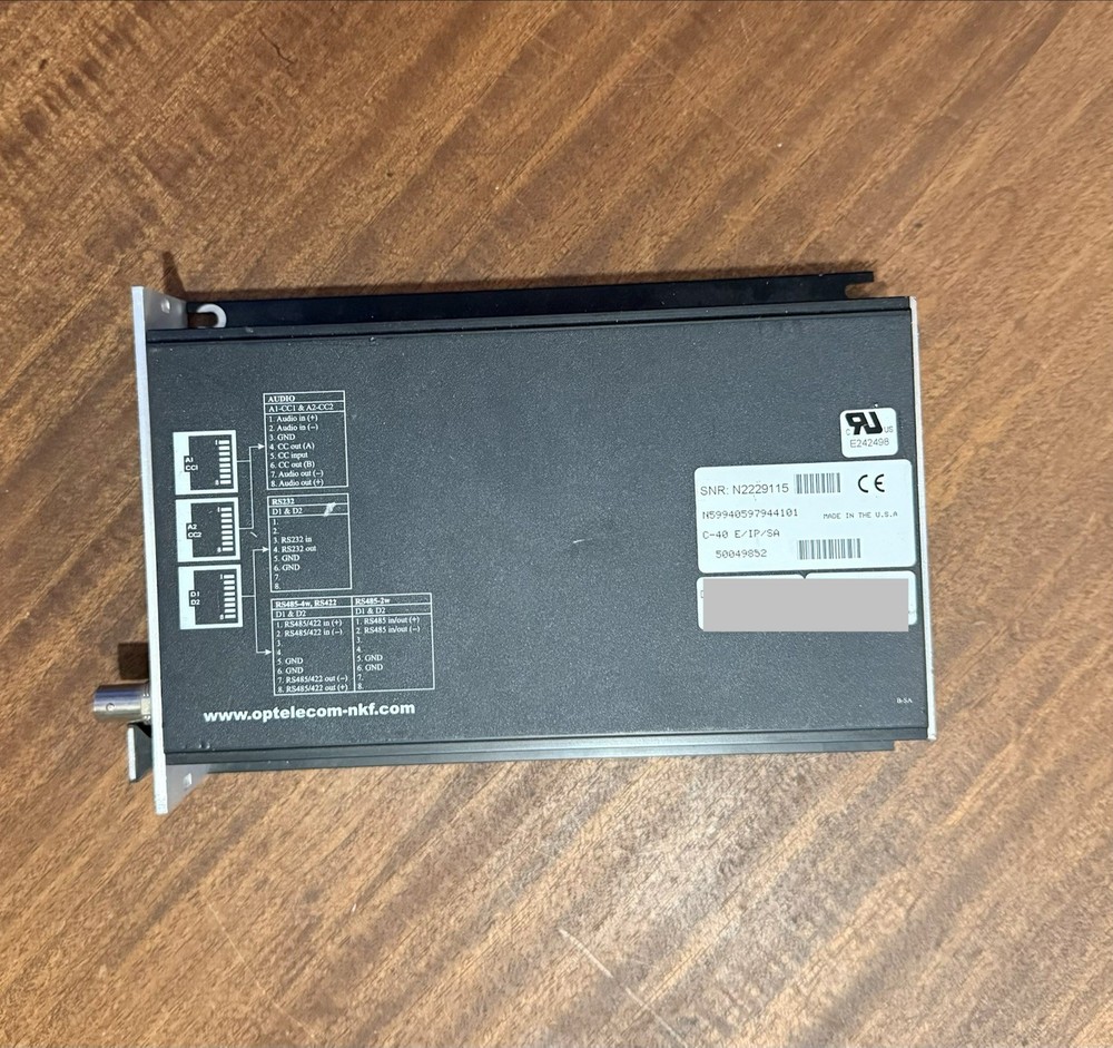 Siqura Optelecom-NKF C-40 E /IP /SA One-Channel IP Video Encoder Decoder