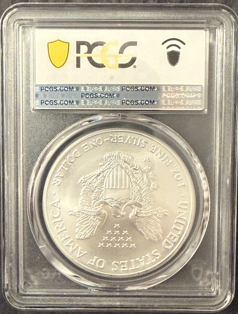 2007-W Burnished Silver Eagle PCGS SP69 Classic Blue Label