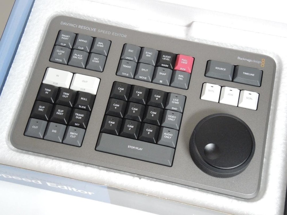 Blackmagic DaVinci Resolve Speed Editor Keyboard Tested No Software License