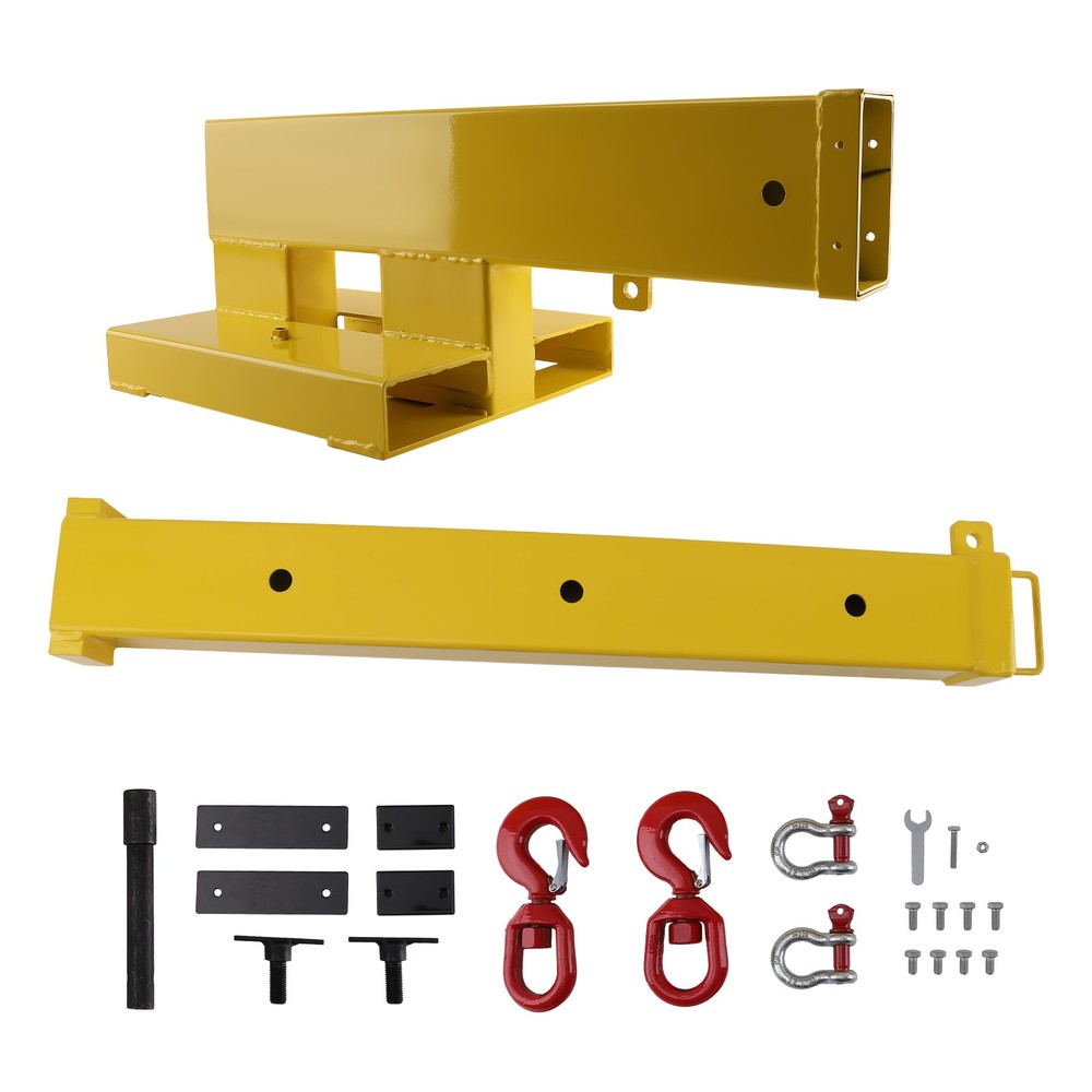 Crane Jib Boom Fork Mounted Telescoping  Double-fork Design For skid steers