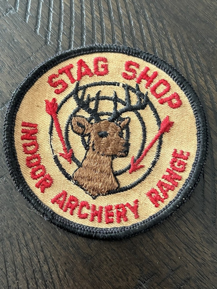 VINTAGE "STAG SHOP INDOOR ARCHERY RANGE” PATCH