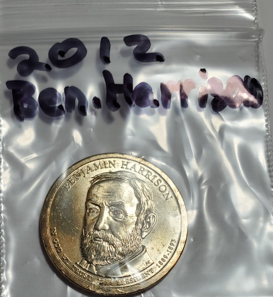 2012-P Pres. Benjamin Harrison Dollar.